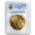 1923 Mexico Gold 50 Pesos MS-62 PCGS