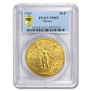 1923 Mexico Gold 50 Pesos MS-63 PCGS