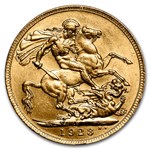 1923-P Australia Gold Sovereign George V BU
