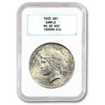 1923 Peace Dollar MS-60 NGC (Rare Sample Slab)