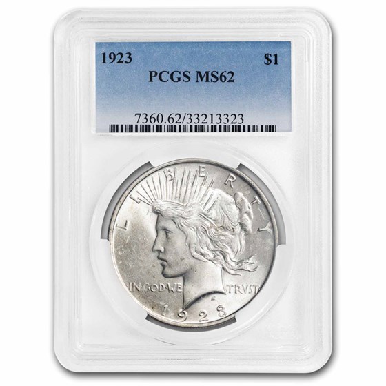 1923 Peace Dollar MS-62 PCGS 1923 Peace Dollar MS-62 PCGS