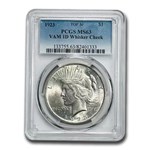 1923 Peace Dollar MS-63 PCGS (VAM-1D Whisker Cheek, Top-50)