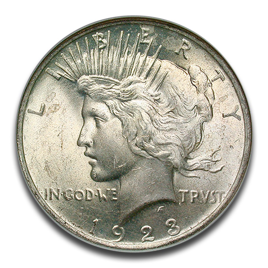 1923 Peace Dollar MS-64 NGC (Binion Collection)