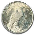 1923 Peace Dollar MS-64 PCGS (Old Rattler Holder)