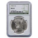 1923 Peace Dollar MS-65 NGC (Green Label)