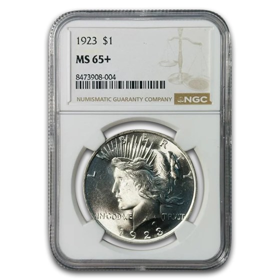 1923 Peace Dollar MS-65+ NGC