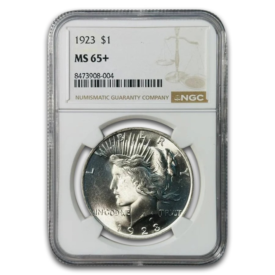 1923 Peace Dollar MS-65+ NGC