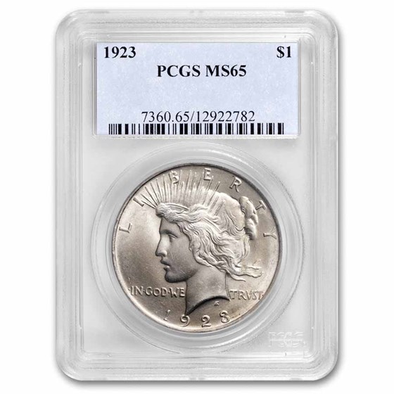 1923 Peace Dollar MS-65 PCGS 1923 Peace Dollar MS-65 PCGS