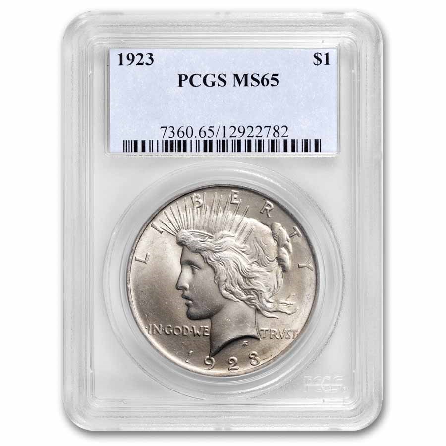 1923 Peace Dollar MS-65 PCGS