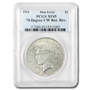 1923 Peace Dollar XF-45 PCGS (70 Degree CW Rotated Rev) 1923 Peace Dollar XF-45 PCGS (70 Degree CW Rotated Rev)