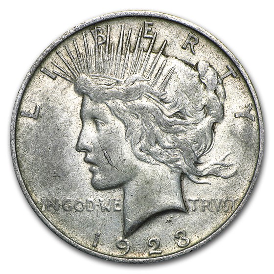 1923 Peace Dollar XF (VAM-1D Whisker Cheek, Top-50) 1923 Peace Dollar XF (VAM-1D Whisker Cheek, Top-50)