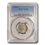 1923-S Buffalo Nickel AU-58 PCGS