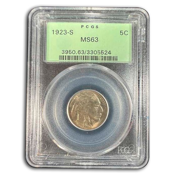 1923-S Buffalo Nickel MS-63 PCGS 1923-S Buffalo Nickel MS-63 PCGS