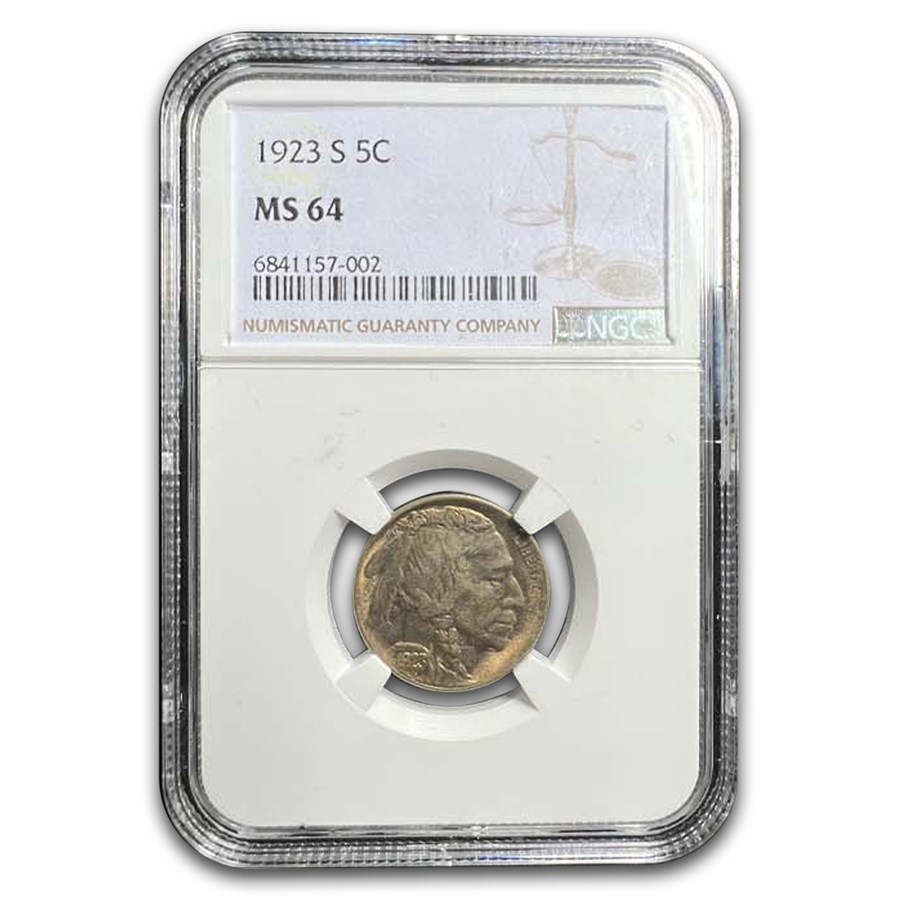 1923-S Buffalo Nickel MS-64 NGC
