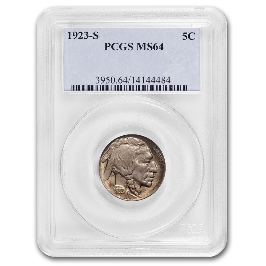 1923-S Buffalo Nickel MS-64 PCGS