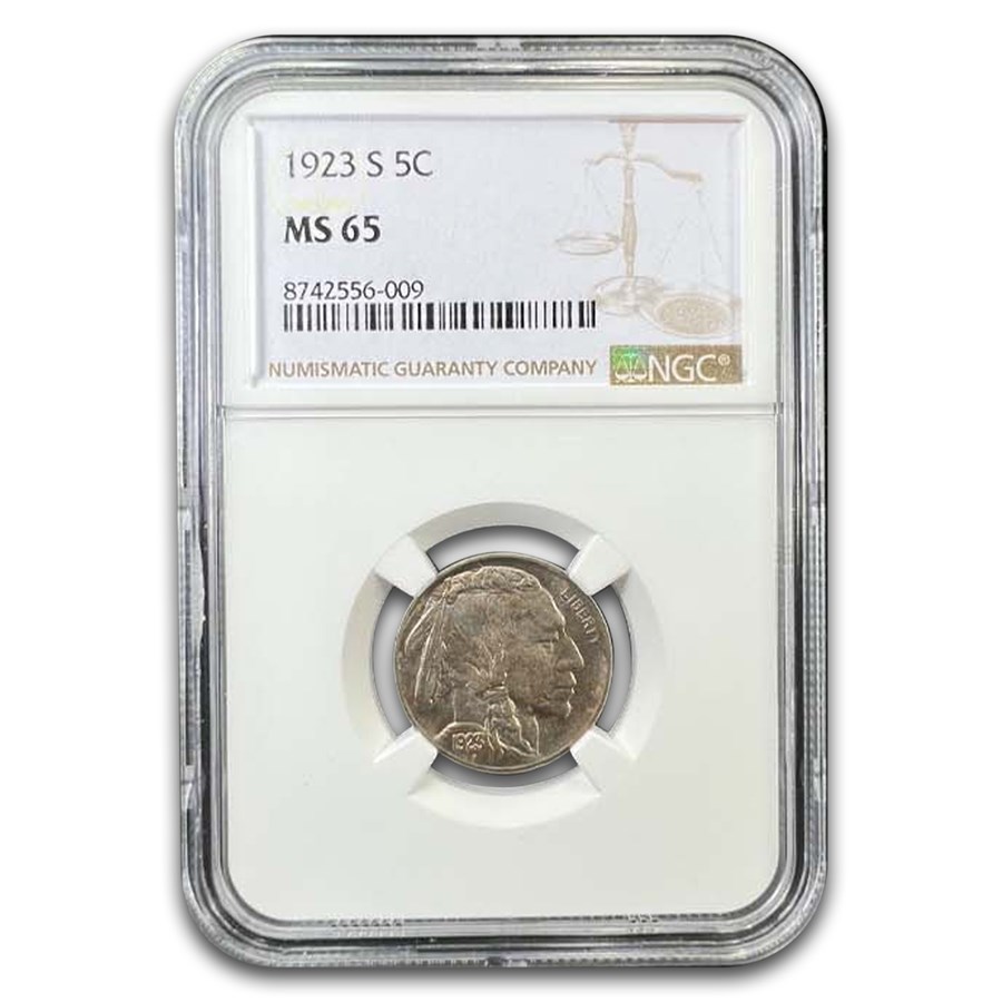 1923-S Buffalo Nickel MS-65 NGC