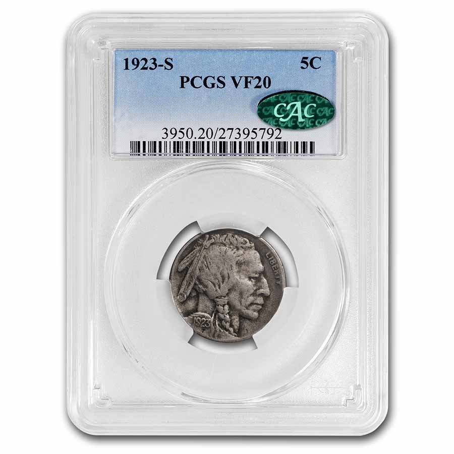 1923-S Buffalo Nickel VF-20 PCGS CAC