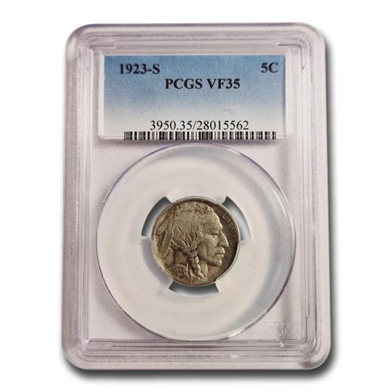 1923-S Buffalo Nickel VF-35 PCGS 1923-S Buffalo Nickel VF-35 PCGS