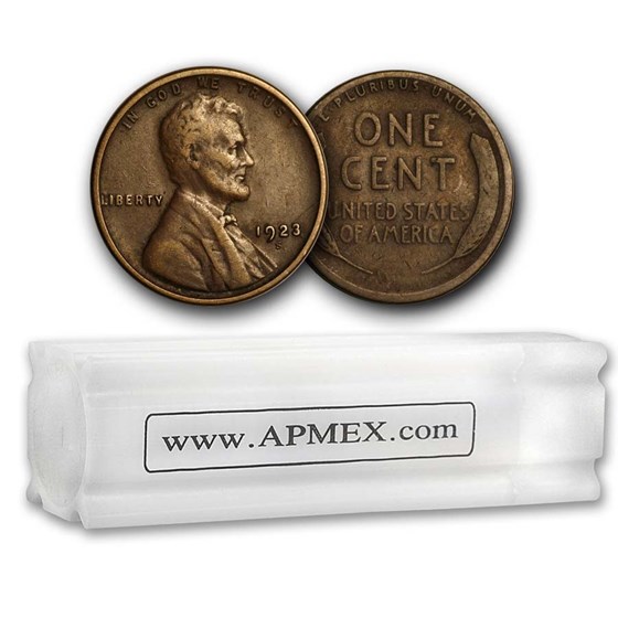 1923-S Lincoln Cent 50-Coin Roll Avg Circ 1923-S Lincoln Cent 50-Coin Roll Avg Circ