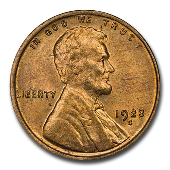 1923-S Lincoln Cent MS-65 CACG (Red/Brown) 1923-S Lincoln Cent MS-65 CACG (Red/Brown)