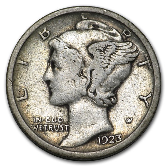 1923-S Mercury Dime Fine 1923-S Mercury Dime Fine
