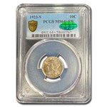1923-S Mercury Dime MS-64+ PCGS CAC (FB)