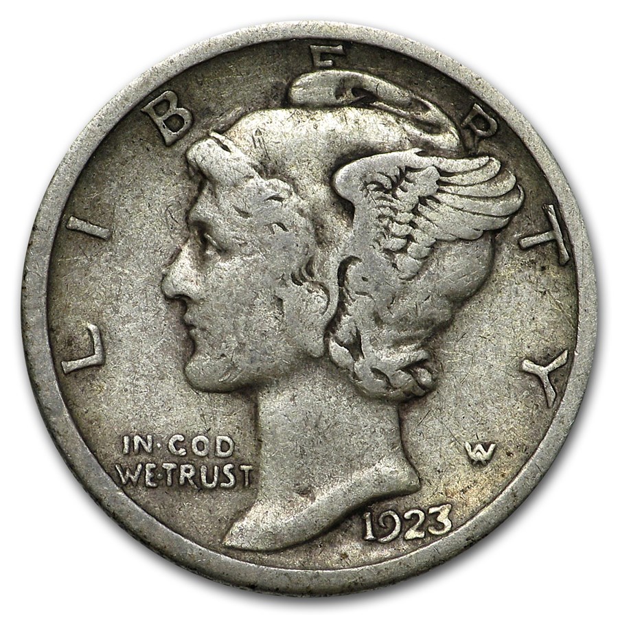 1923-S Mercury Dime VF