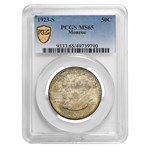 1923-S Monroe Doctrine Commem Half Dollar MS-65 PCGS (Toned)