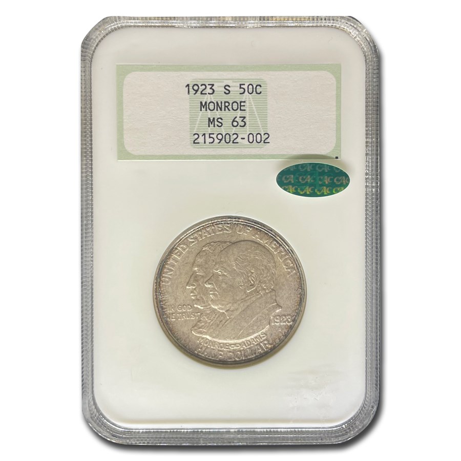 1923-S Monroe Doctrine Commemorative Half Dollar MS-63 NGC CAC