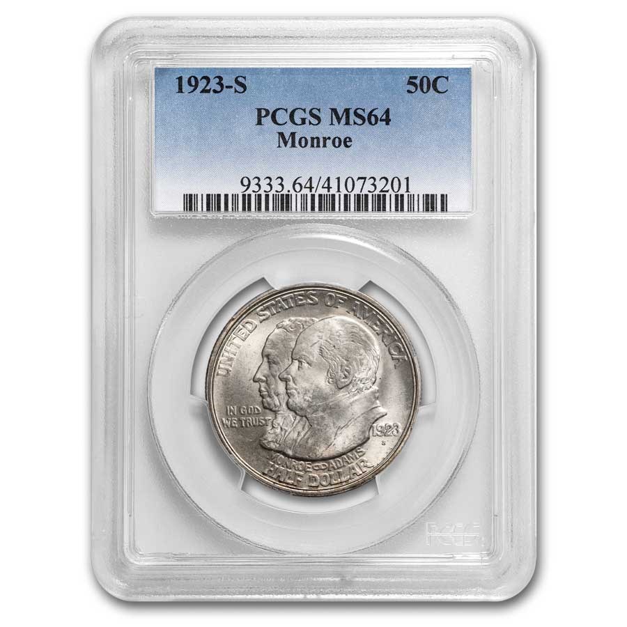 1923-S Monroe Doctrine Commemorative Half Dollar MS-64 PCGS