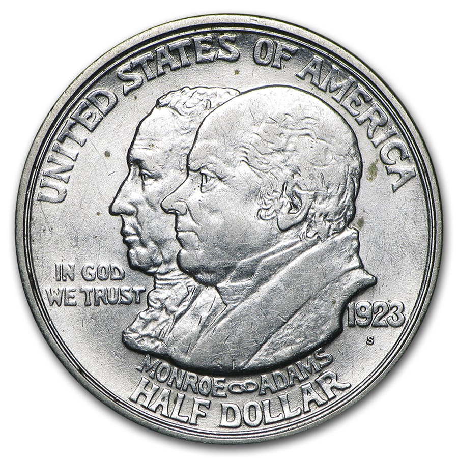 1923-S Monroe Doctrine Half AU
