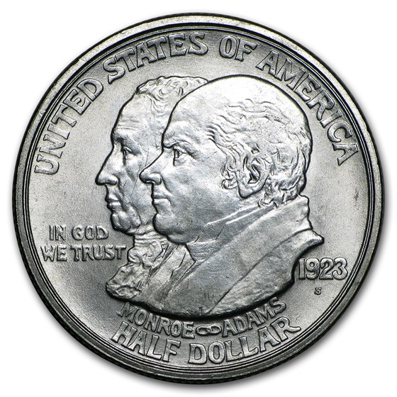 1923-S Monroe Doctrine Half BU 1923-S Monroe Doctrine Half BU