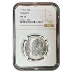 1923-S Monroe Doctrine Half Dollar Commem MS-64 NGC