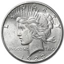 1923-S Peace Dollar AU-58
