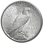 1923-S Peace Dollar AU-58