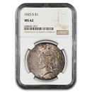 1923-S Peace Dollar MS-62 NGC (Toned)