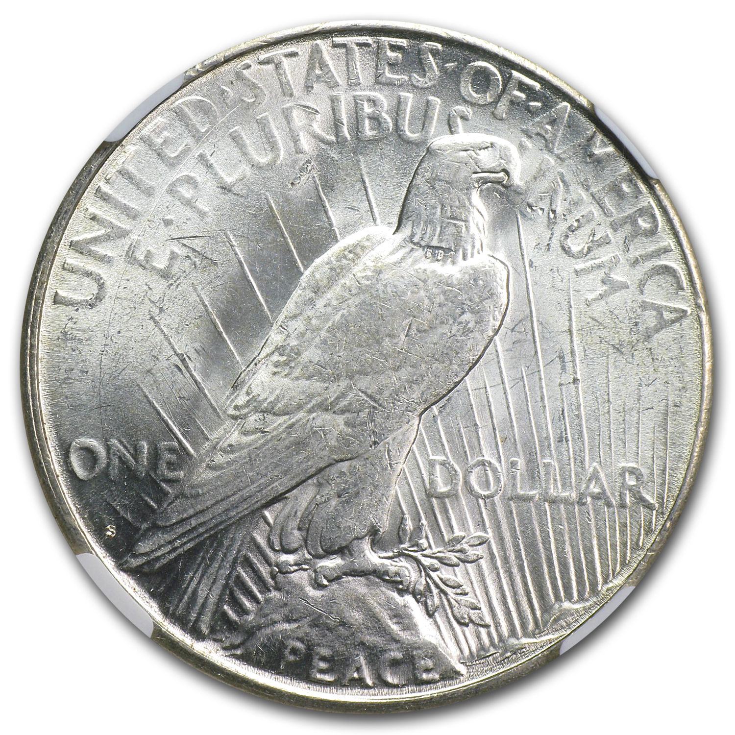 『NGC MS62』アメリカモンロー主義100周年記念銀貨（1923年）S Buy 1923-S Peace Dollar MS-62 NGC | APMEX