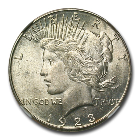 1923-S Peace Dollar MS-64+ NGC 1923-S Peace Dollar MS-64+ NGC