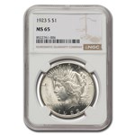 1923-S Peace Dollar MS-65 NGC