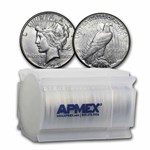 1923-S Peace Silver Dollars AU (20-Coin Roll)