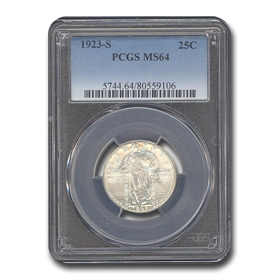 1923-S Standing Liberty Quarter MS-64 PCGS 1923-S Standing Liberty Quarter MS-64 PCGS