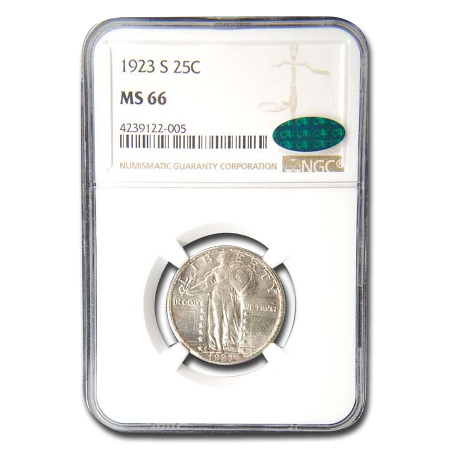 1923-S Standing Liberty Quarter MS-66 NGC CAC