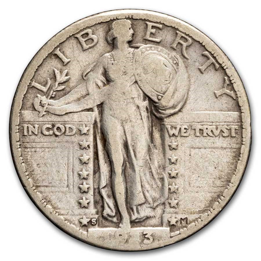 1923-S Standing Liberty Quarter VF
