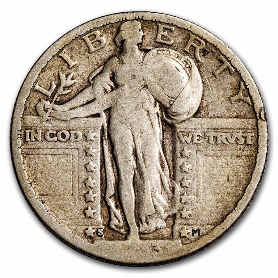 1923-S Standing Liberty Quarter VG