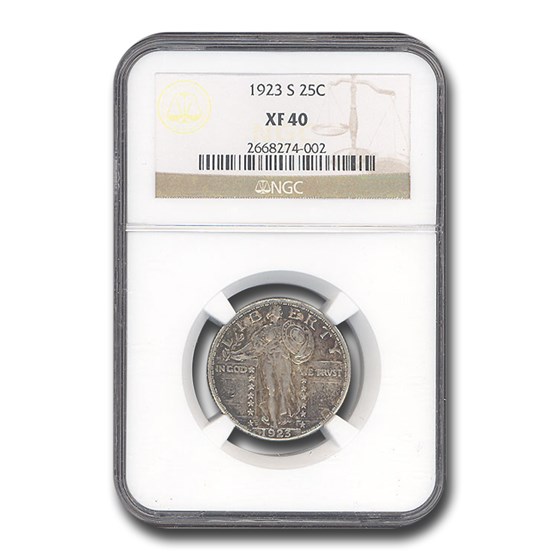 1923-S Standing Liberty Quarter XF-40 NGC 1923-S Standing Liberty Quarter XF-40 NGC