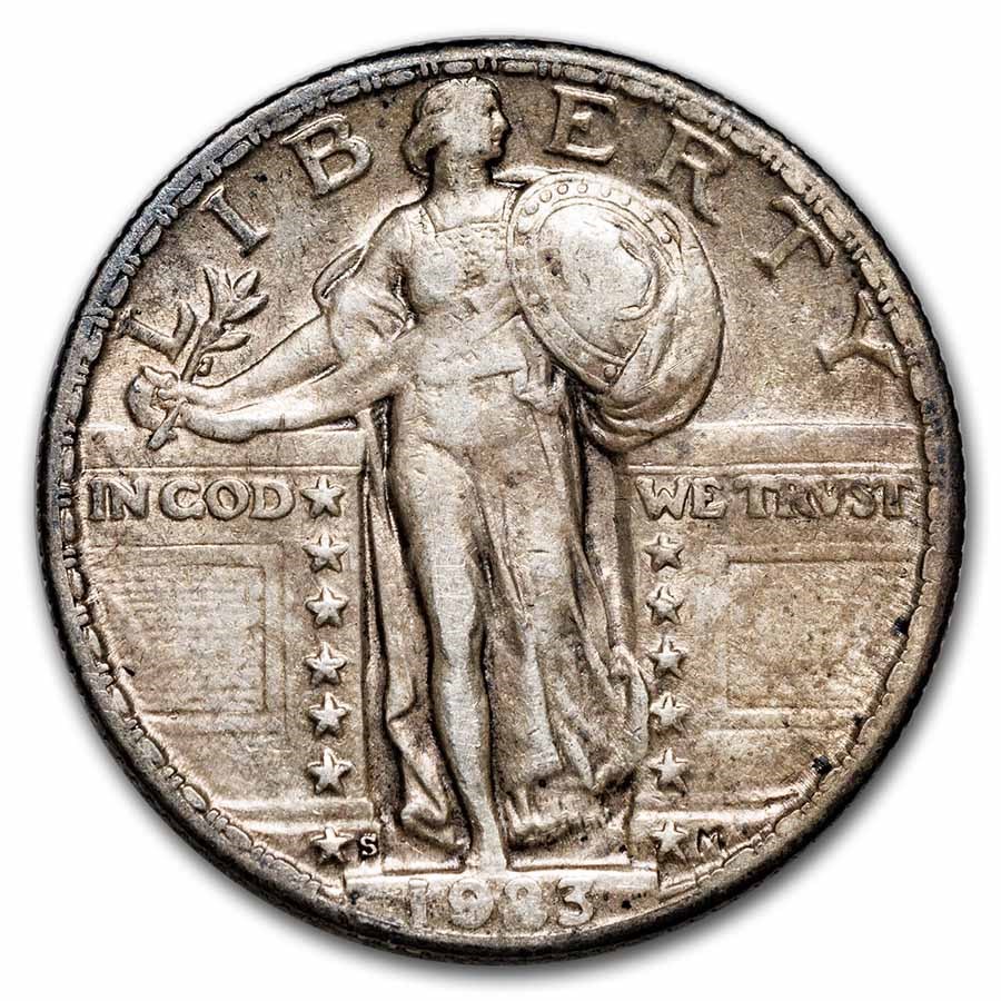 Buy 1923 S Standing Liberty Quarter XF APMEX Buy 1923 s standing liberty quarter xf apmex