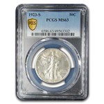 1923-S Walking Liberty Half Dollar MS-63 PCGS