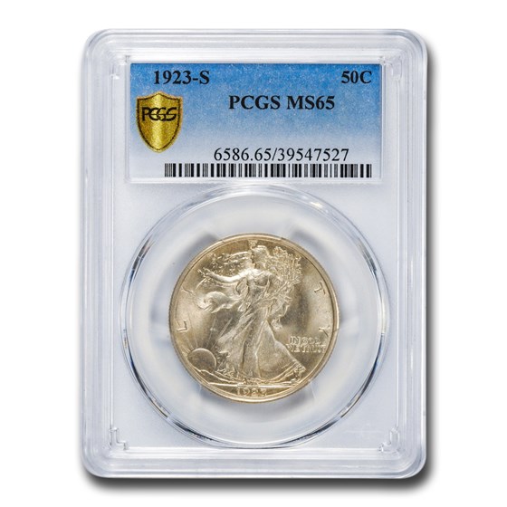 1923-S Walking Liberty Half Dollar MS-65 PCGS 1923-S Walking Liberty Half Dollar MS-65 PCGS
