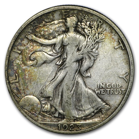 1923-S Walking Liberty Half Dollar VF