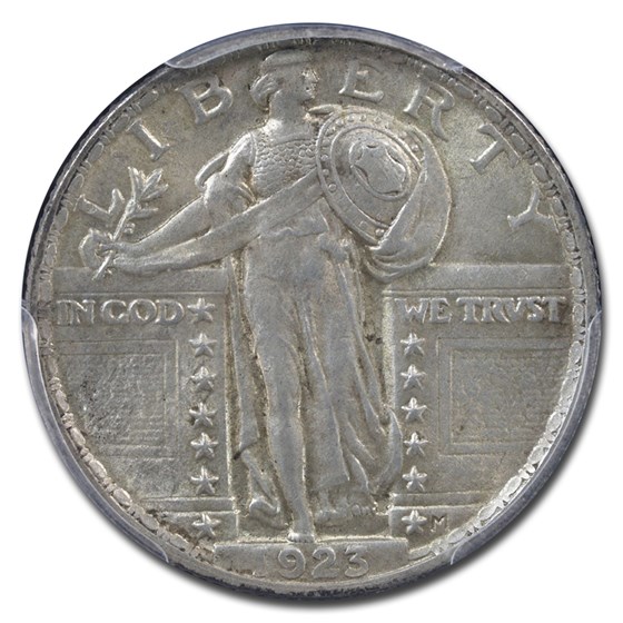 1923 Standing Liberty Quarter AU-58 PCGS 1923 Standing Liberty Quarter AU-58 PCGS